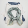 The 70*70 light-colored flower-patterned thin silk scarf for spring and summer is a high-end silk scarf that is a bestseller both in foreign trade and domestic sales Specification image